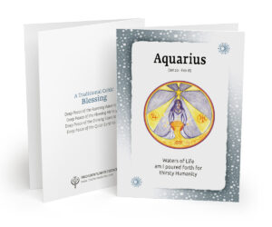 Aquarius Birth Sign Zodiac Card