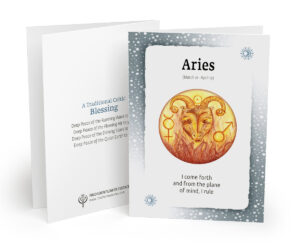 Aries Birth Sign Zodiac Card