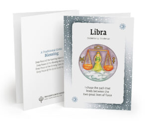 Libra Birth Sign Zodiac Card