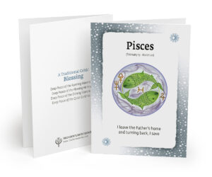 Pisces Birth Sign Zodiac Card