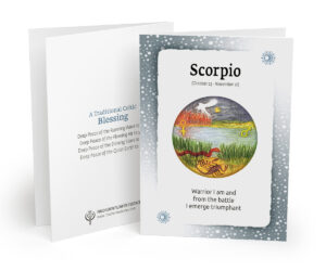 Scorpio Birth Sign Zodiac Card