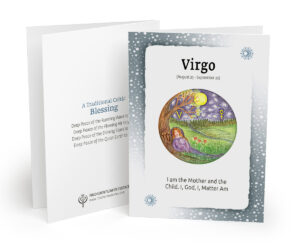 Virgo Birth Sign Zodiac Card